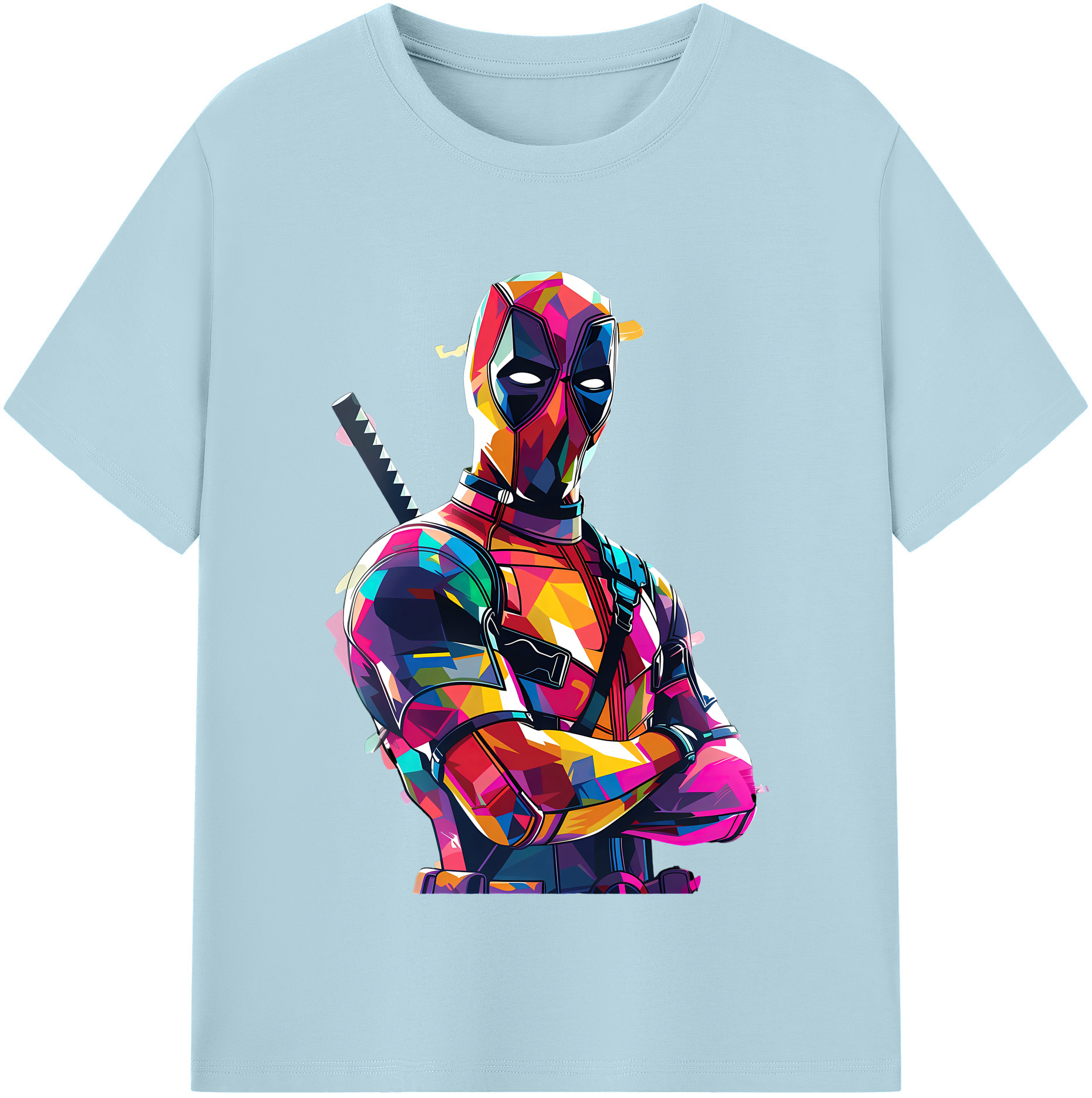 （画像用） Deadpool デッドプール 綿100％半袖Tシャツ（フロントプリント）